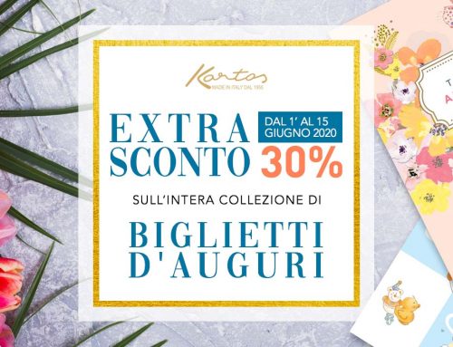 EXTRA SCONTO del 30% sui Biglietti d’Auguri!